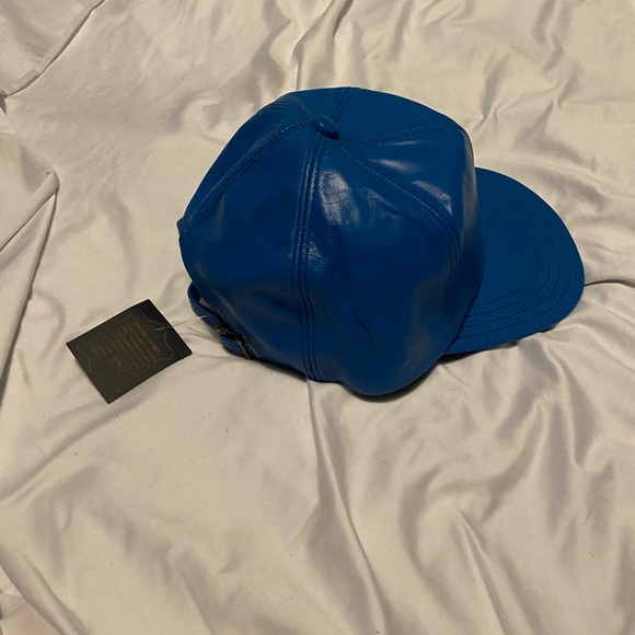 Hatquarters, Usa, Royal Blue Leather Baseball Cap Brand New One Size Fits All - Picture 2 of 4